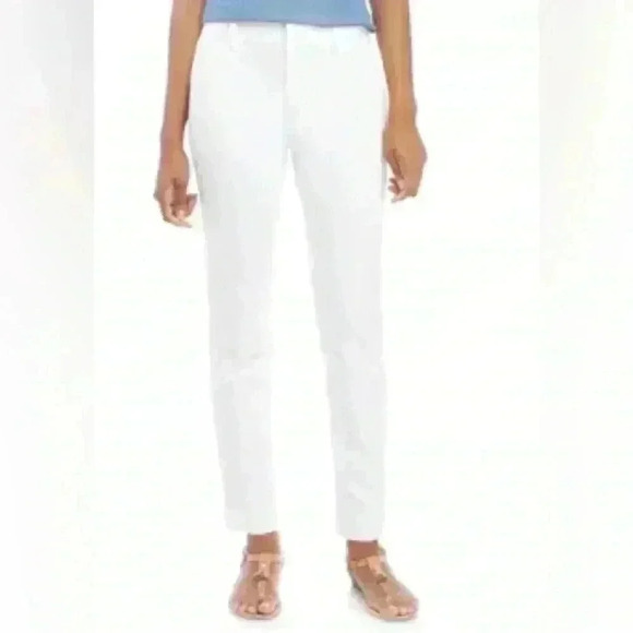 Crown & Ivy Cary Bi Stretch Fly Front Pants. Spring/Summer attire. - Picture 1 of 8